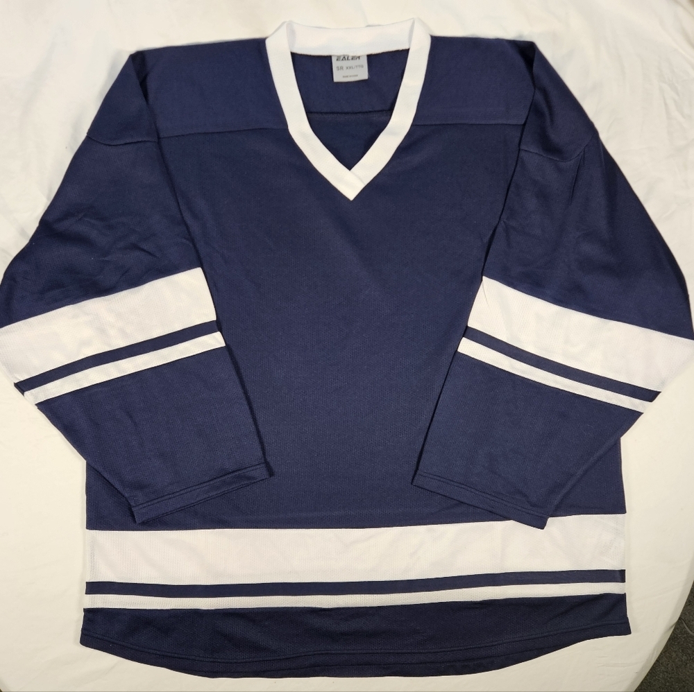 EALER H400 Series Blank Ice Hockey Practice Jersey Adult XXL Navy Blue White New